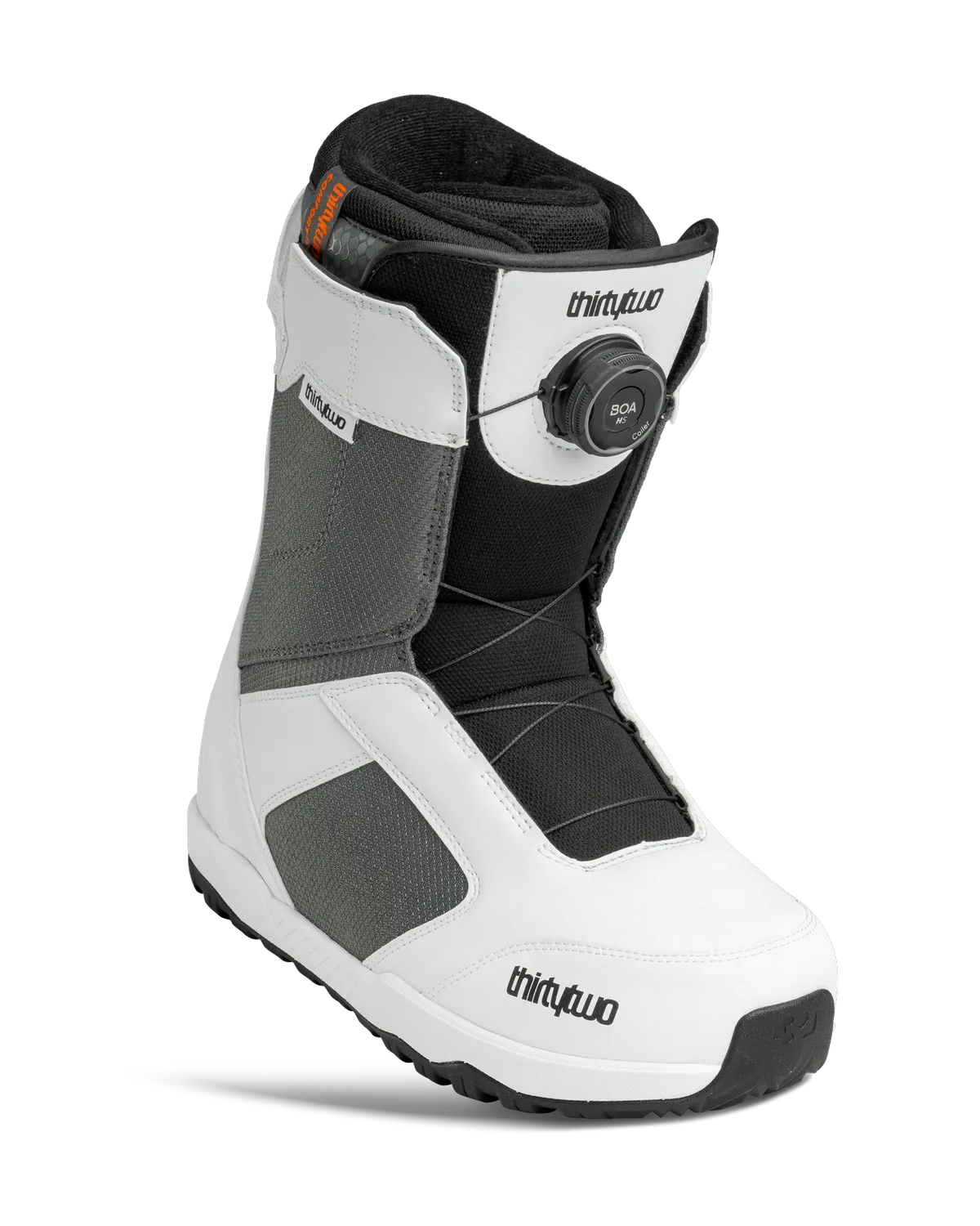 Shifty Boa Boots Thirtytwo White / Grey / Black / 12 Rider Driven Snowboarding Snow Premium 7630961801717 T.27.BTM.STB.126.120.1