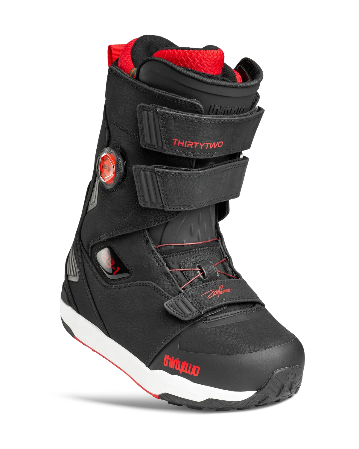 Tm-1 Zb1 Boa Boots Thirtytwo Black/Red / 9.5 Rider Driven Snowboarding Snow Premium 7630680898319 T.27.BTM.ZOB.595.095.1