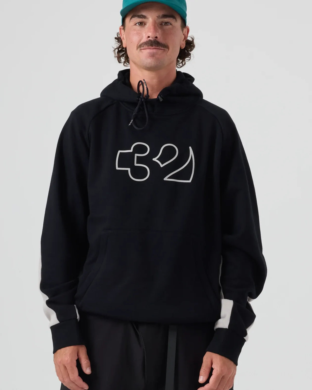 T32M TECH HOODIE Apparel Technical Thirtytwo BLACK/GREY / S Rider Driven Snowboarding Snow Premium 7630961807092 T.27.FEM.TCH.570.2S.1