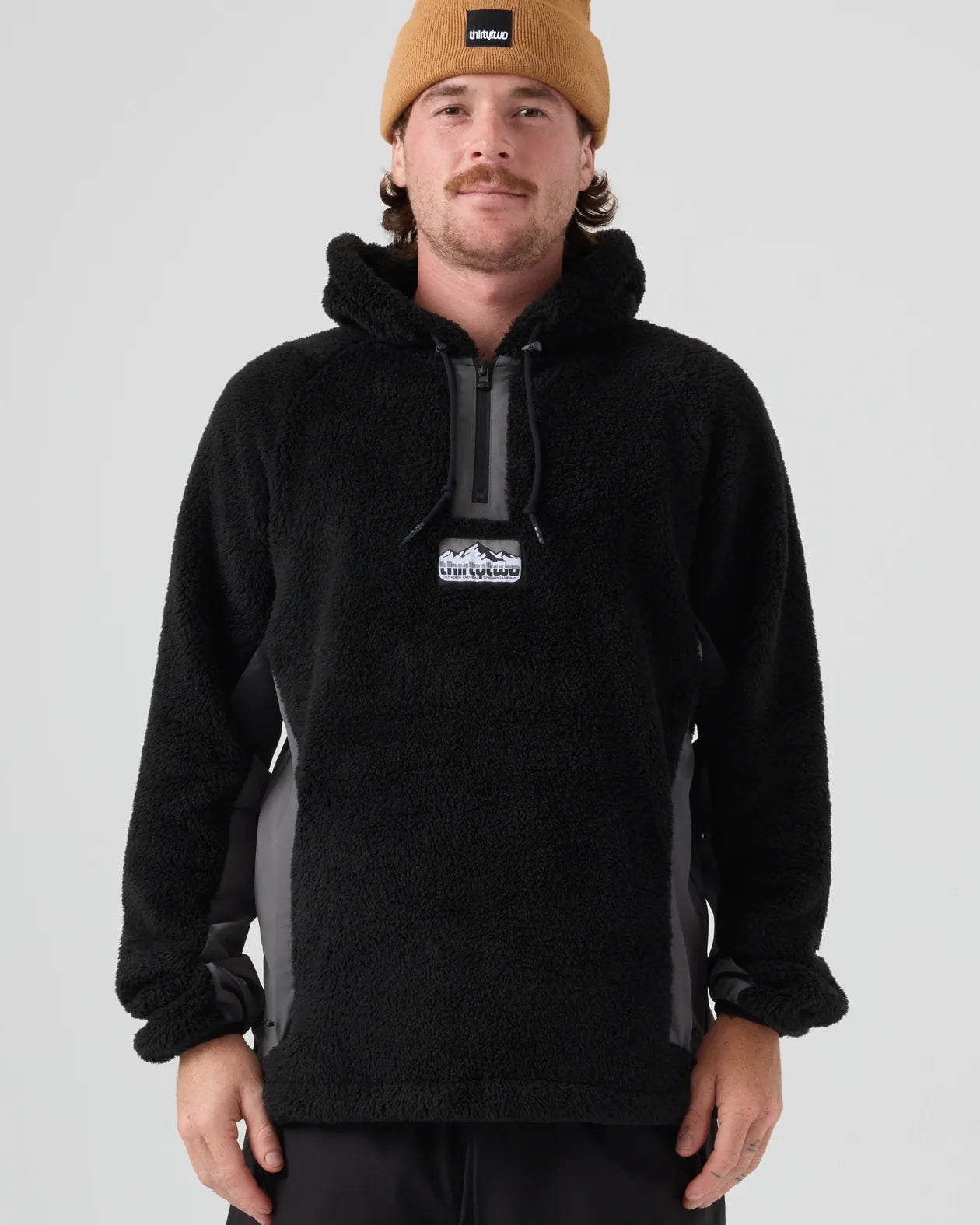 ARCTIC PILE ANORAK Apparel Technical Thirtytwo BLACK/CHARCOAL / S Rider Driven Snowboarding Snow Premium 7630961806897 T.27.JKM.APA.553.2S.1