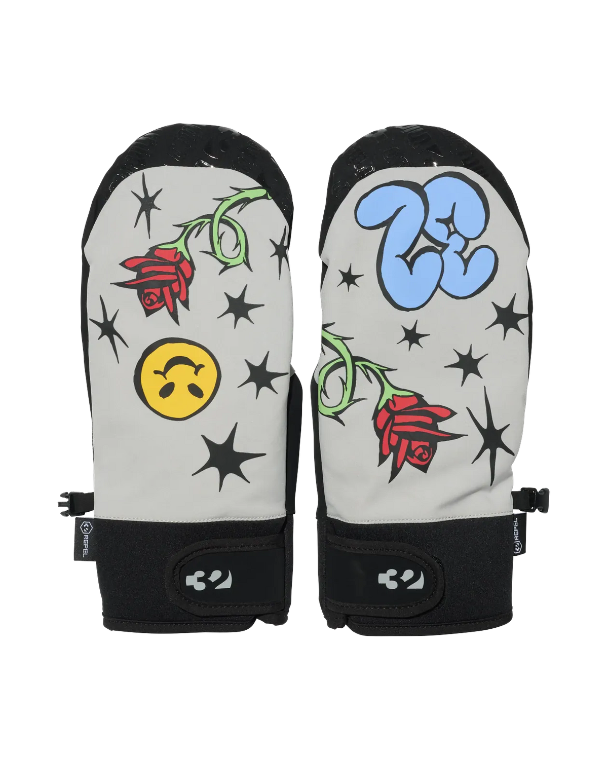 GATEWAY MITT Accessories Thirtytwo GREY / L/XL Rider Driven Snowboarding Snow Premium 7630961808365 T.27.MTM.GWM.020.L/XL.1