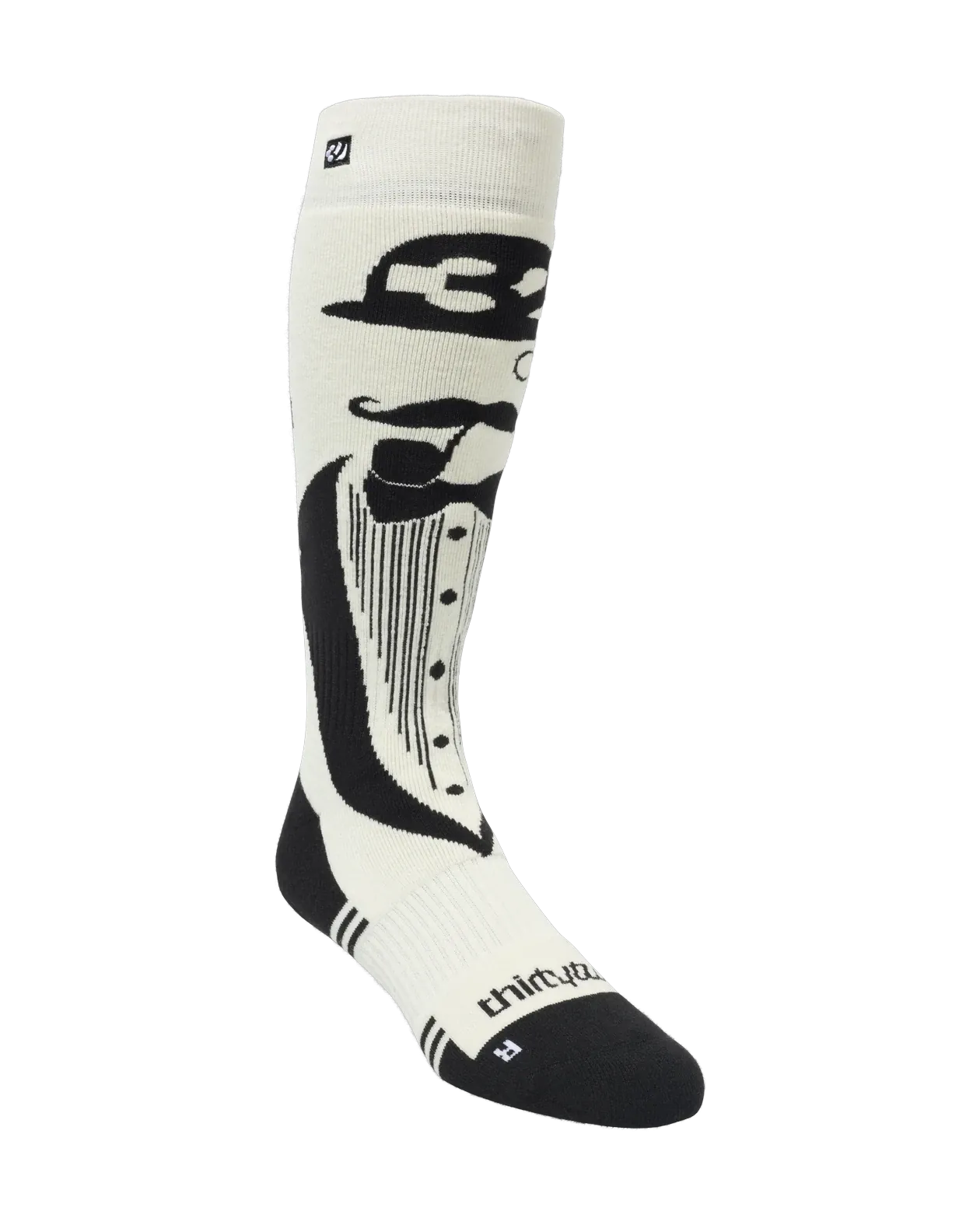 TM MERINO SOCK Accessories Thirtytwo BLACK/WHITE / L/XL Rider Driven Snowboarding Snow Premium 7630961808709 T.27.OZM.TMS.976.L/XL.1