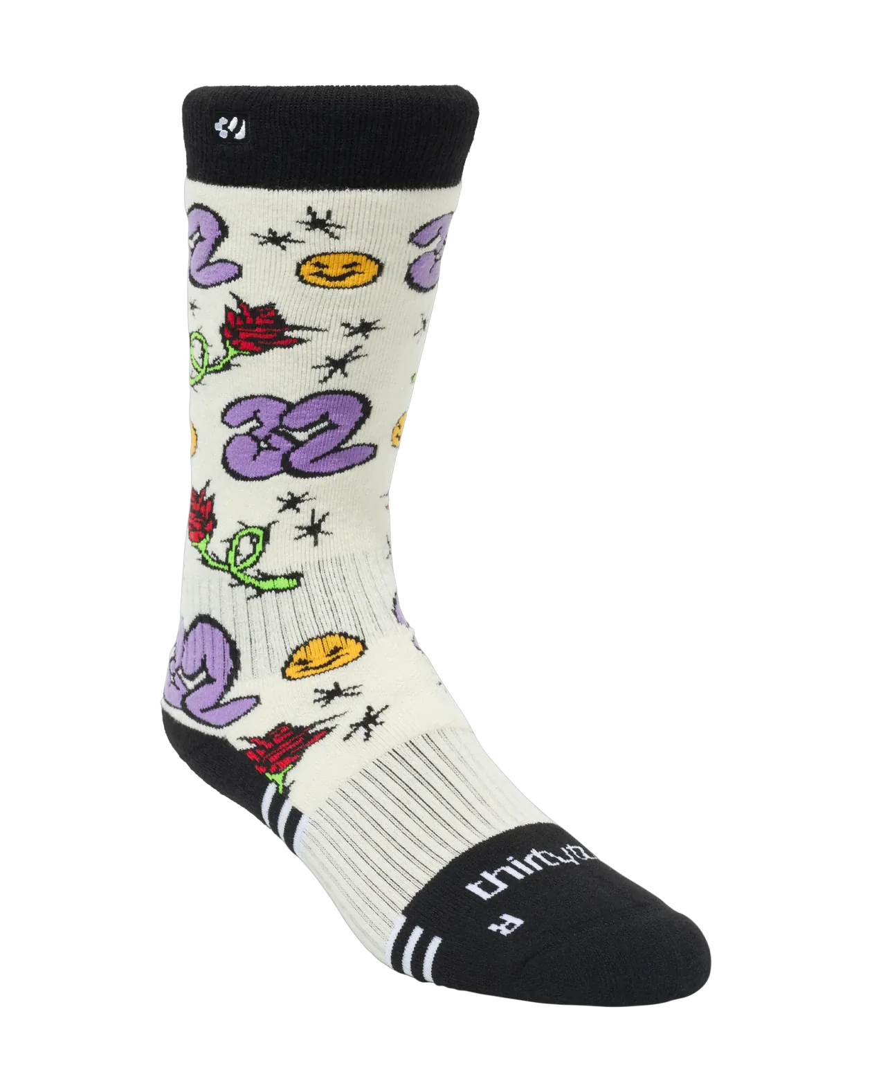 W MERINO SOCK Accessories Thirtytwo OFF WHITE / L/XL Rider Driven Snowboarding Snow Premium 7630961808921 T.27.OZW.WMS.744.L/XL.1