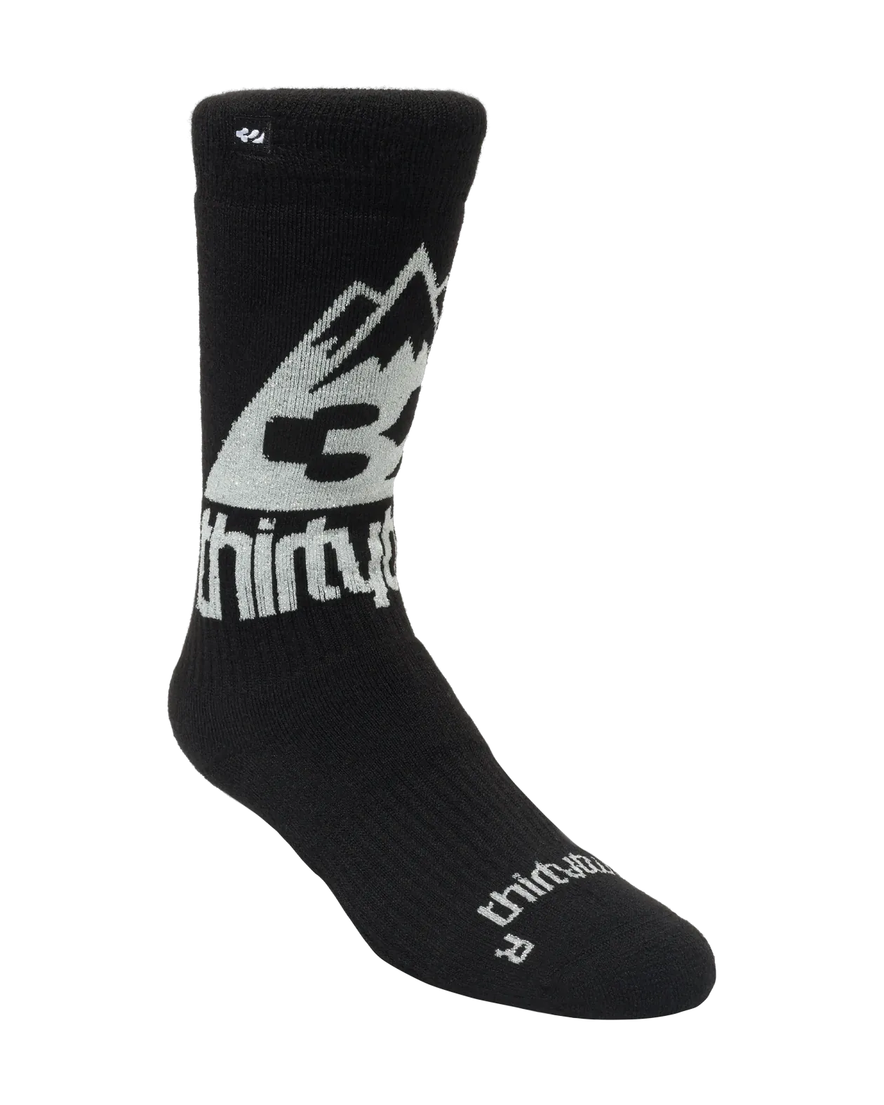 W T32M XLT SOCK Accessories Thirtytwo BLACK/SILVER / L/XL Rider Driven Snowboarding Snow Premium 7630961809027 T.27.OZW.WXS.582.L/XL.1