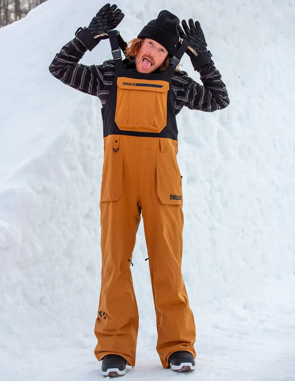 Basement Bib Outerwear Thirtytwo Rider Driven Snowboarding Snow Premium