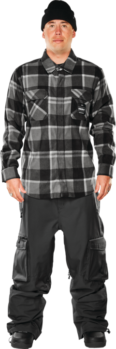 Camisa franela hombre Thirty Two Rest Stop Shirt Charcoal